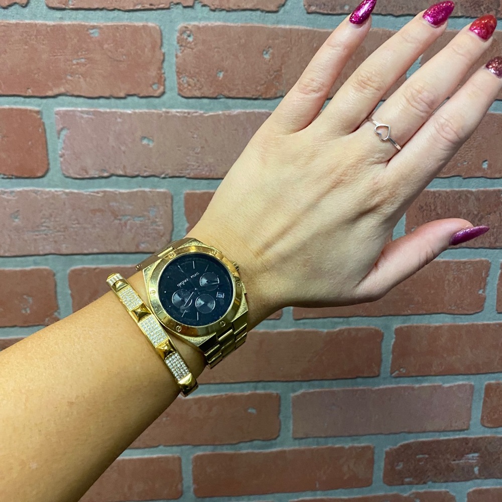 Michael Kors Gold watch - gold bracelet - Picture 5 of 6